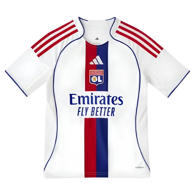 2025-2026 Olympique Lyon Home Shirt (Kids) (Niakhate 19)-SoccerKits Hub | Buy Soccer Jerseys Online